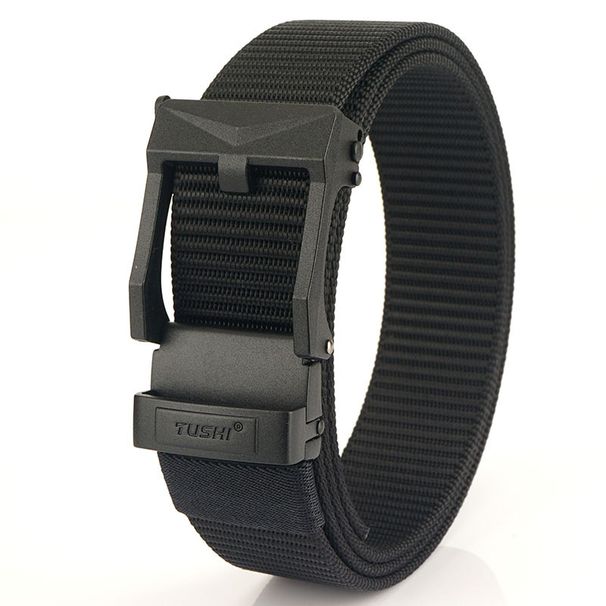 Herren Ratsche Taktische Casual Golf Jeans Nylon Mesh Gürtel Automatische Slide Schnalle_voghion.com