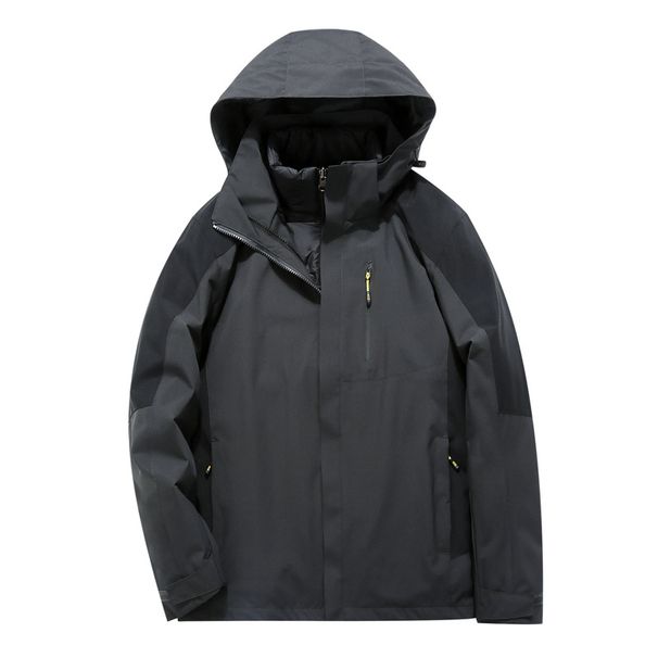 Men's And Women's Cold-Poof Jacket YKK Zippe Thee-in-One Detachable Autumn Winte Thickened Watepoof Wam Down_voghion.com