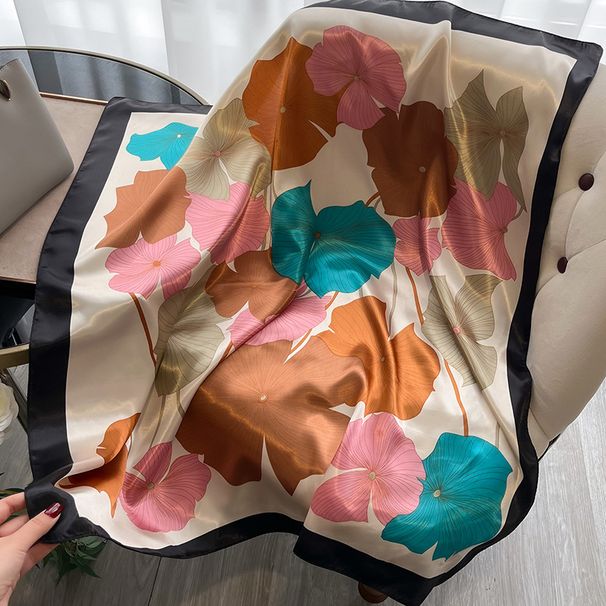 Nuovo prodotto in seta 90 piccolo quadrato da donna alla moda versatile sciarpa colorata stampata, colletto in raso_voghion.com