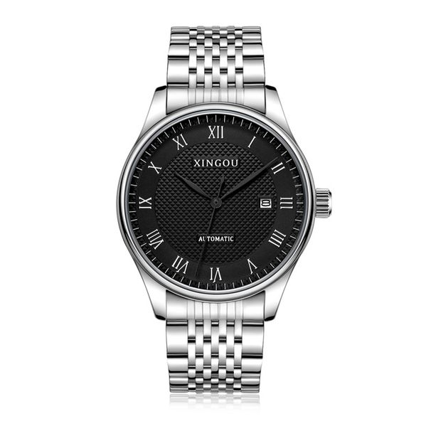 Tiktok Lilock Series Uhr Herren Mechanische Uhr Mode Einfache Mechanische Uhr Herrenuhr Doppelkalender Armbanduhr_voghion.com