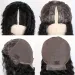 V Part Wig Water Wave Human Hair V Shape 180% Density Natural Color Curly Brazilian Wigs Machine Made_voghion.com