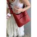 Casual Simple Large Capacity For Women Summer 2024 New Niche Bucket Single Shoulder Red Bag_voghion.com