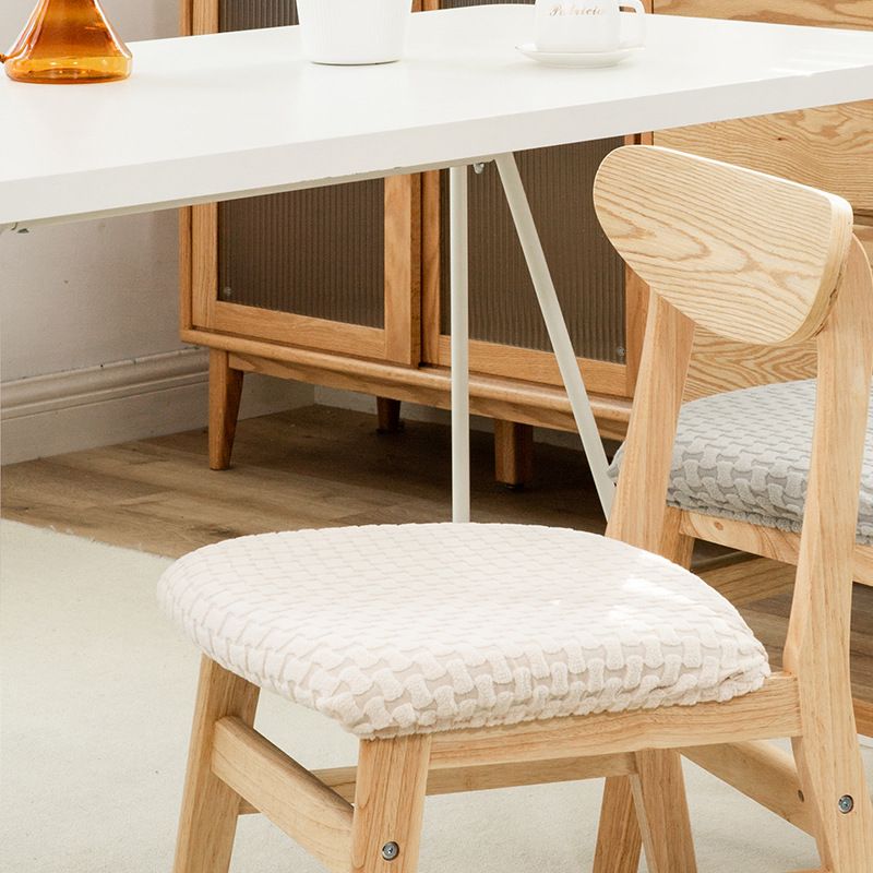 Κάλυμμα καρέκλας φούστα κήπου σπιτιού Πλεκτό ζακάρ κάλυμμα καρέκλας τραπεζαρίας Κάλυμμα καρέκλας ελαστικό σκαμπό Universal Παχύ ενσωματωμένο κάλυμμα καρέκλας_voghion.com