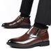 Nouvelles chaussures haut de gamme en cuir décontracté pour hommes, semelles confortables et souples_voghion.com