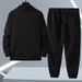 Herrkläder Polar Fleece Fritidssportdräkt Herrfleece Plus Size Plus Size Tvådelad kostym Plus Sammetsförtjockning Stor Tröja Trend_voghion.com