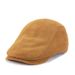 Spring, autumn and winter genuine leather hats for men and women sheepskin suede single style forward duck tongue beret thin trendy casual warm_voghion.com