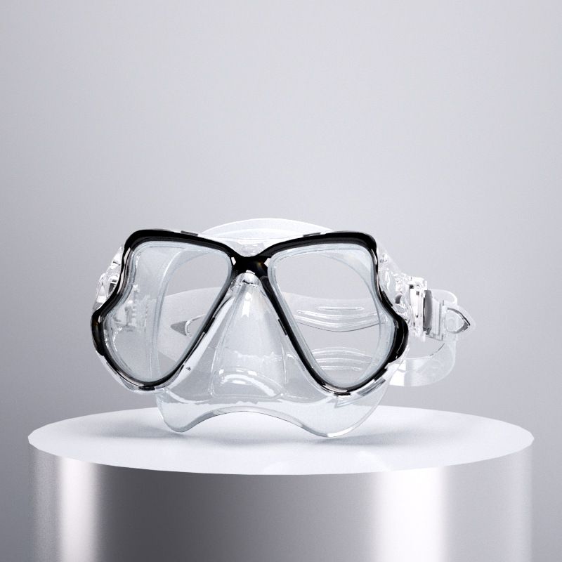 Occhiali da sub in vetro temperato HD Set boccaglio per maschera boccaglio completamente asciutto e superficiale_voghion.com