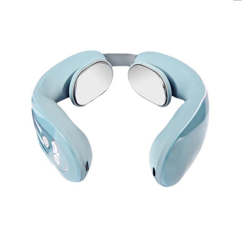Masseur de colonne cervicale Portable, 1 pièce, protecteur de cou d'épaule, compresse chaude électrique, Instrument de colonne cervicale à impulsion YSXX_voghion.com