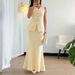 Elegant Women's Vest & Fishtail Skirt Set – Breathable Summer Two-Piece Outfit In Solid Colors (S-XL)_voghion.com