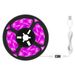 Fita de LED de espectro completo para cultivo, alimentada por USB, 2835, com controle por toque/deslize, IP65, à prova d'água, para plantas de interior_voghion.com