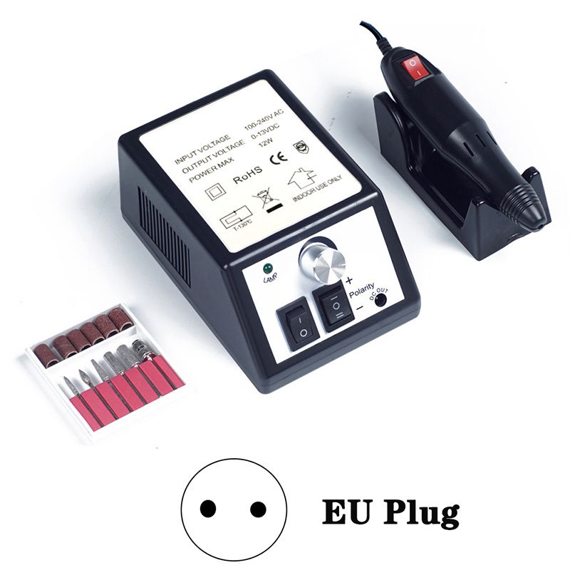 Profesjonelt manikyrboremaskinsett Elektrisk negleboremaskin Neglesliper Gel Neglebånd Fjerning Negledreiebenk Fil Polish Verktøy_voghion.com