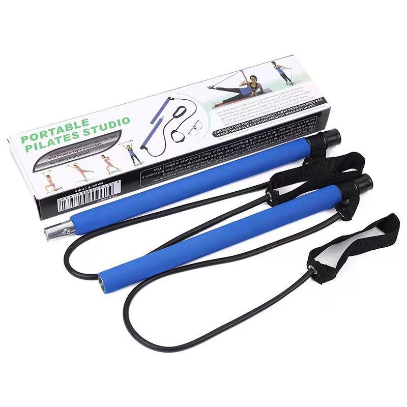 Barra de fitness multifuncional, equipo de yoga y pilates para el hogar, ejercicios de elasticidad, entrenamiento de cadera, cuerda de tracción._voghion.com