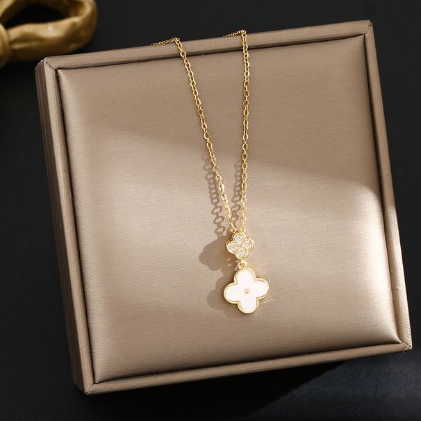 Women's accessories Diamond set simple temperament design sense trend necklace_voghion.com