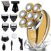 New Model Shaver With Digital Display, Seven Blades, Electric Razor Head, Bald Hair Trimmer, Rechargeable All-in-One_voghion.com