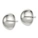 Sterling Silver Polished 16mm Button Earrings_voghion.com