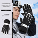 Guanti da sci invernali da uomo Northeast, foderati in pile, spessi, caldi e antifreddo, in cotone, impermeabili, per motocicletta elettrica_voghion.com