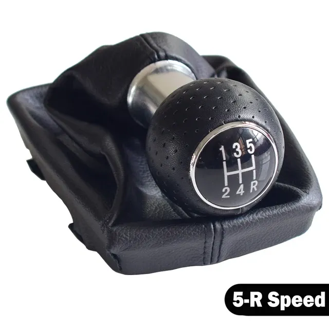 Passend für Audi A4 B6 2000–2008, manuell, 5/6-Gang-Schaltgetriebe, Schaltknauf, Hebelgriff, mit Leder-Staubschutz_voghion.com