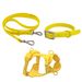 Waterproof Adjustable Pet Collar Harness Three-Piece Set Dog Leash_voghion.com