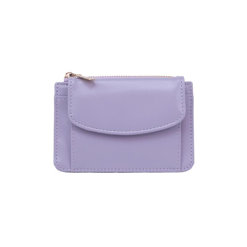 Münzbörsen und -halter Geldbörse aus echtem Leder mit Struktur, Damen-Stil, mehrere Kartenhalter, kurze kleine Geldbörse, kurze Münzbörse mit Reißverschluss_voghion.com