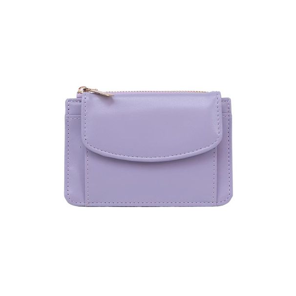 Münzbörsen und -halter Geldbörse aus echtem Leder mit Struktur, Damen-Stil, mehrere Kartenhalter, kurze kleine Geldbörse, kurze Münzbörse mit Reißverschluss_voghion.com