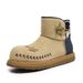 Couple Short Boots Fleece Thickened Warm Snow Boots Wind Martin Boots_voghion.com