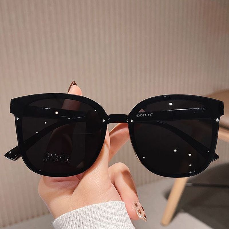 2025 New Sunglasses Black Sunglasses Square Large Frame UV Protection_voghion.com