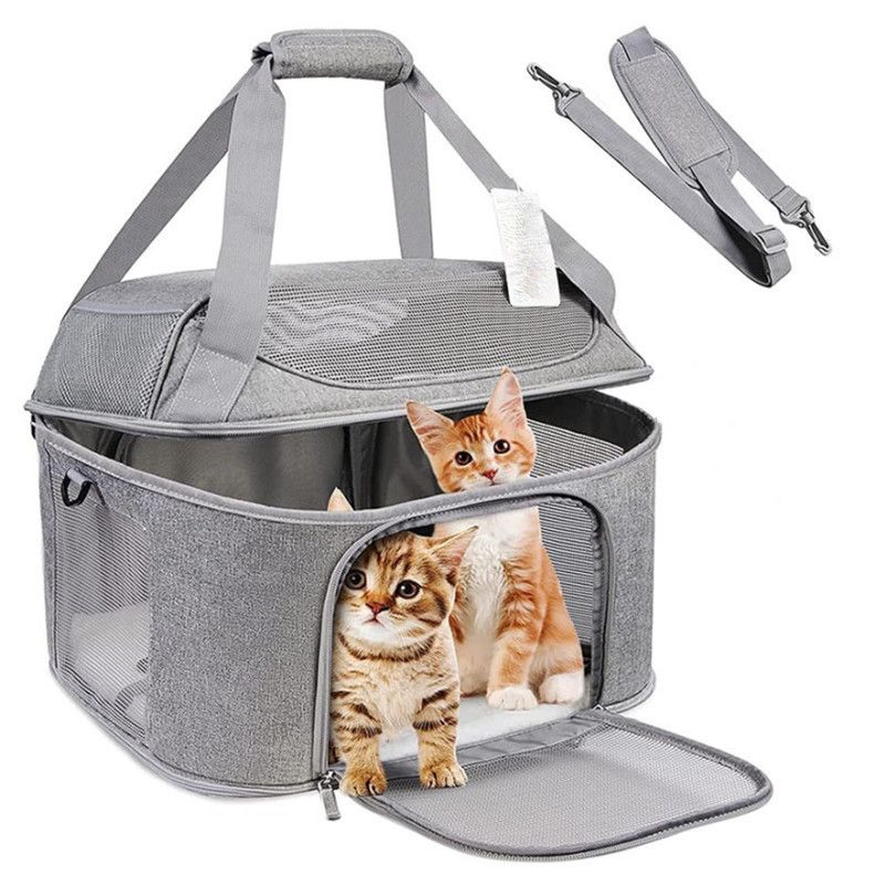 Neu Träger Tragbare Katze Rucksack Abnehmbare Atmungsaktive Faltbare Große Kapazität_voghion.com