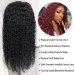 Kinky Curly Echthaar Lace Front Perücke Transparent Lace Closure für schwarze Frauen_voghion.com