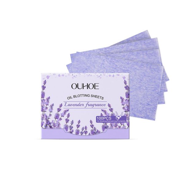 OUHOE Lavender Oil Absorbing Paper Reduces Oiliness On The Face Maintains A Refreshing And Comfortable Complexion For_voghion.com