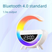 Big G3401 Small G Bluetooth Speaker Multi-Functional Atmosphere Light Clock Mobile Phone Wireless Charging G63 Digital_voghion.com