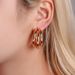 Simple Metal C Shape Dangle Earrings For Women Trendy Retro Three Layer Personality Geometry Drop Earrings Round Circle Jewelry_voghion.com