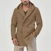 Stylischer Trenchcoat für Herren mit zweireihigem Design, mittellange Jacke aus Baumwollmischung für Frühling und Herbst, Slim Fit Freizeitmantel_voghion.com