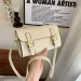Women's Leather Buckle Handbag Free Shipping Designer Simple Square Shoulder Crossbody Light Luxury High-end Texture_voghion.com