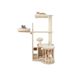55 Inch Tall Multi-Level Cat Tree With Washable Removable Cushions_voghion.com