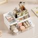 Duża pojemność, szuflada na szminki, pojemnik na kosmetyki do pielęgnacji skóry, komoda, pojemnik na kredki do brwi, pojemnik na kosmetyki do wykańczania biurka_voghion.com