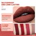 Pudaier – matter, flüssiger, samtiger, nudefarbener Lipgloss-Lippenstift_voghion.com