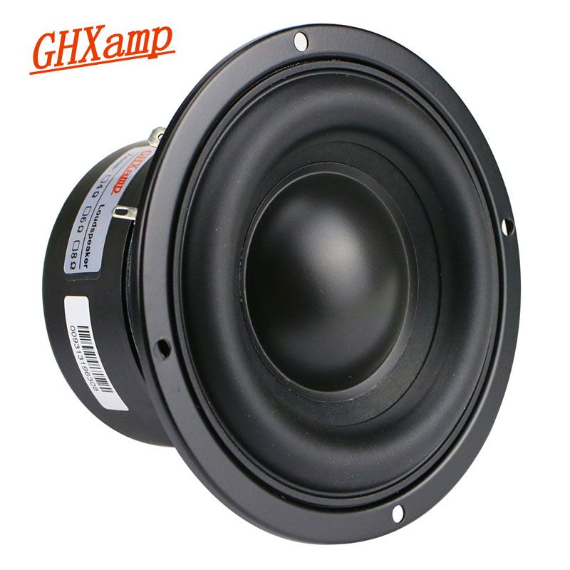 GHXAMP 4 pouces Woofer Subwoofer Unité 4ohm 40W Polymère Cap Longue Course En Caoutchouc Pour Ordinateur Multimédia Haut-Parleur Mise À Niveau 1PC_voghion.com
