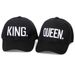 New Women's Letter Embroidered Baseball Cap King and Queen Snapback Couple Hip Hop Style s Outdoor Casual Cotton Sun_voghion.com