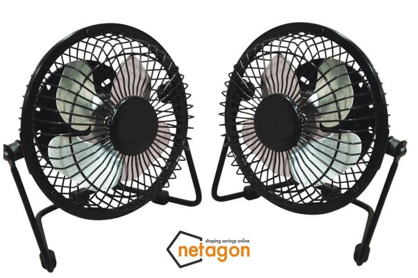 2 x Qualität Mini Portable USB Desktop Cooling Schreibtisch Lüfter Computer Laptop Quiet PC_voghion.com