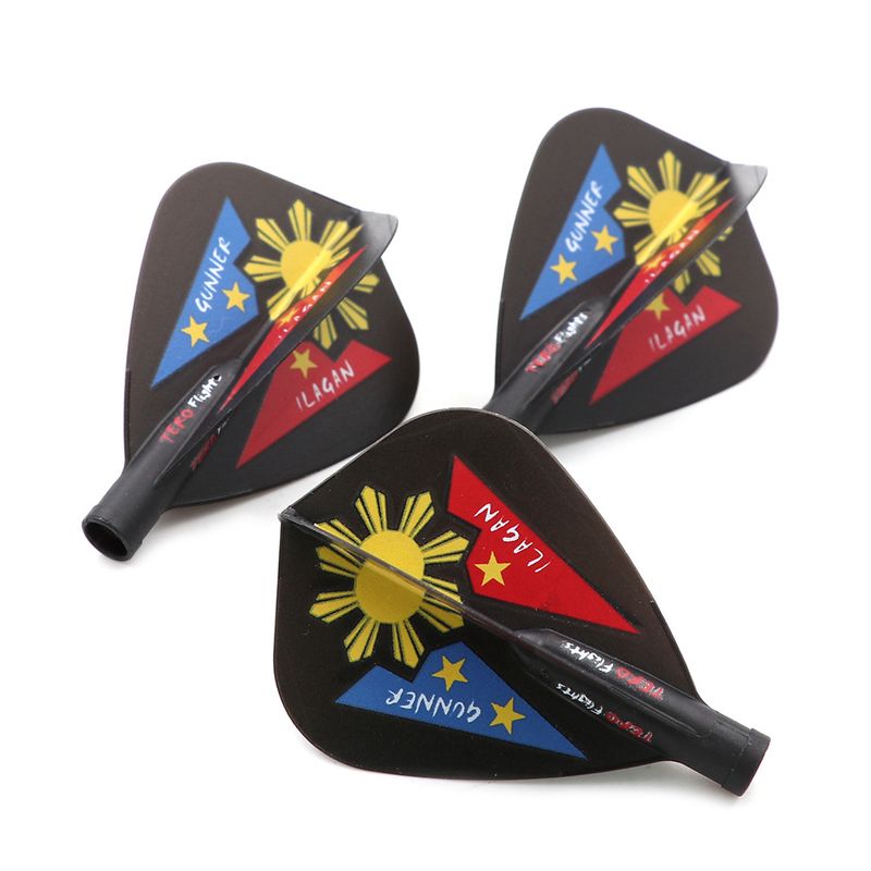 Kite-shaped spring white dart blade Rotary tail blade Professional dart accessory tail blade_voghion.com