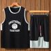 Men's Clothing Plus Size Sports Vest Shorts Suit Running Quick Drying Loose Sets_voghion.com