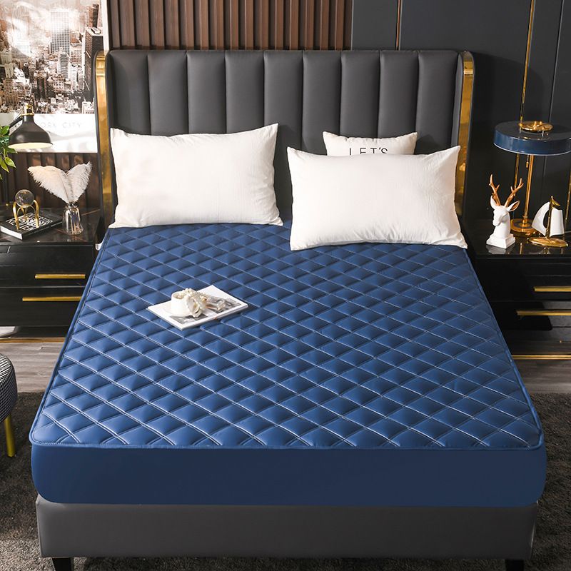 Lenzuolo con angoli trapuntato in 100% cotone - Coprimaterasso extra spesso con tasca profonda - Fodera antiscivolo elastica e traspirante per letti di tutte le dimensioni_voghion.com