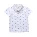 Zomer kinder POLO shirt korte mouwen T-shirt puur katoen kleine jongen kinderen kleine bloemen anker baby top knappe_voghion.com