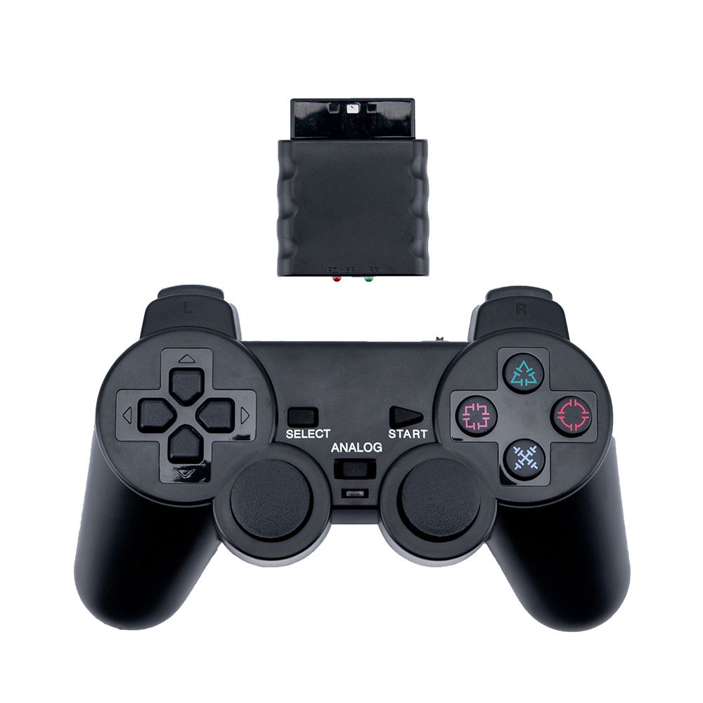 Manette de jeu sans fil PS2 2,4 G 3 en 1/6 en 1 Le contrôleur P3 est compatible avec la manette de jeu sans fil PS2_voghion.com