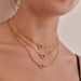 Women's Jewelry Adjustable Open Circle Pendant Necklace DIY Accessory With 18K Gold Plating, Geometric Design, Hypoallergenic Copper_voghion.com