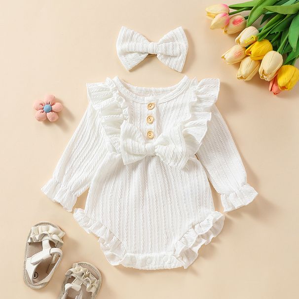 Tutina a righe multicolore con fiocco a maniche lunghe e foulard per bambine, multicolore, da principessa, due pezzi_voghion.com