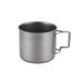 Camping with lid, pure titanium outdoor mug, portable camping handle, foldable cup, travel water cup_voghion.com