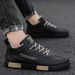 Herrenschuhe Herbst neue atmungsaktive beliebte Herren Casual Lederschuhe Sport Mid Top Sneakers trendige Schuhe für Männer_voghion.com