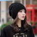 Faltiger, lässiger Herbst-Winter-Strickpullover für Damen im koreanischen Stil, einlagig, vielseitiger Ohrenschutz, Kopfwickelmütze_voghion.com