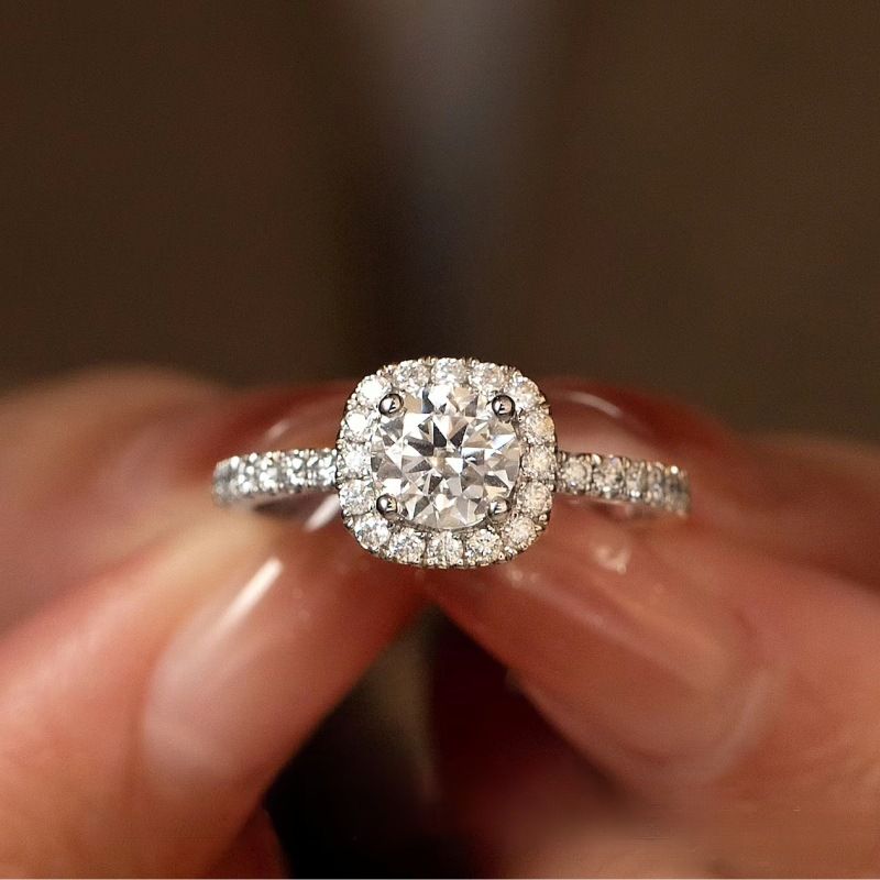 Hearts Eight Arrows Diamond Engagement Ring For Women, Adjustable Proposal Red Niche Design, Qixi Valentine's Day Gift,_voghion.com